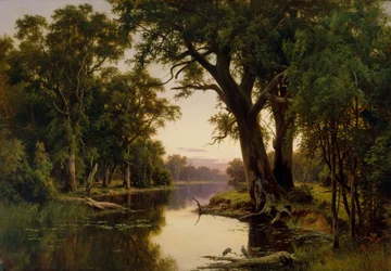 Ein Billabong des Goulburn, Victoria